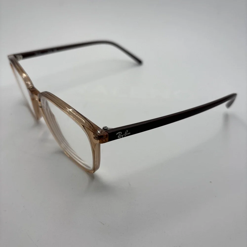 RAY BAN RB 7185 5940 TRANSPARENT BROWN AUTHENTIC EYEGLASSES 52-18-145mm #436